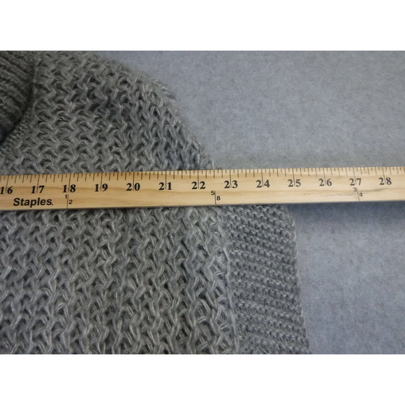 Lauren Conrad One Size Grey & White Open Knit Pullover Poncho - Picture 3 of 7